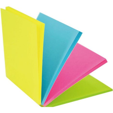 Karteczki samoprzylepne Stick'n 76x76mm, 100szt  neonowe - 2